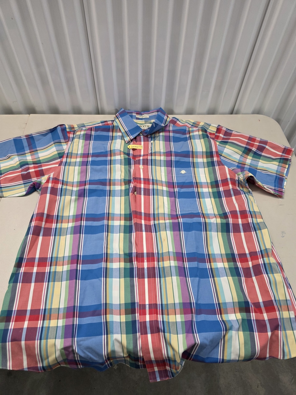 Orvis Multi Color Button Down Shirt Men's Size XL